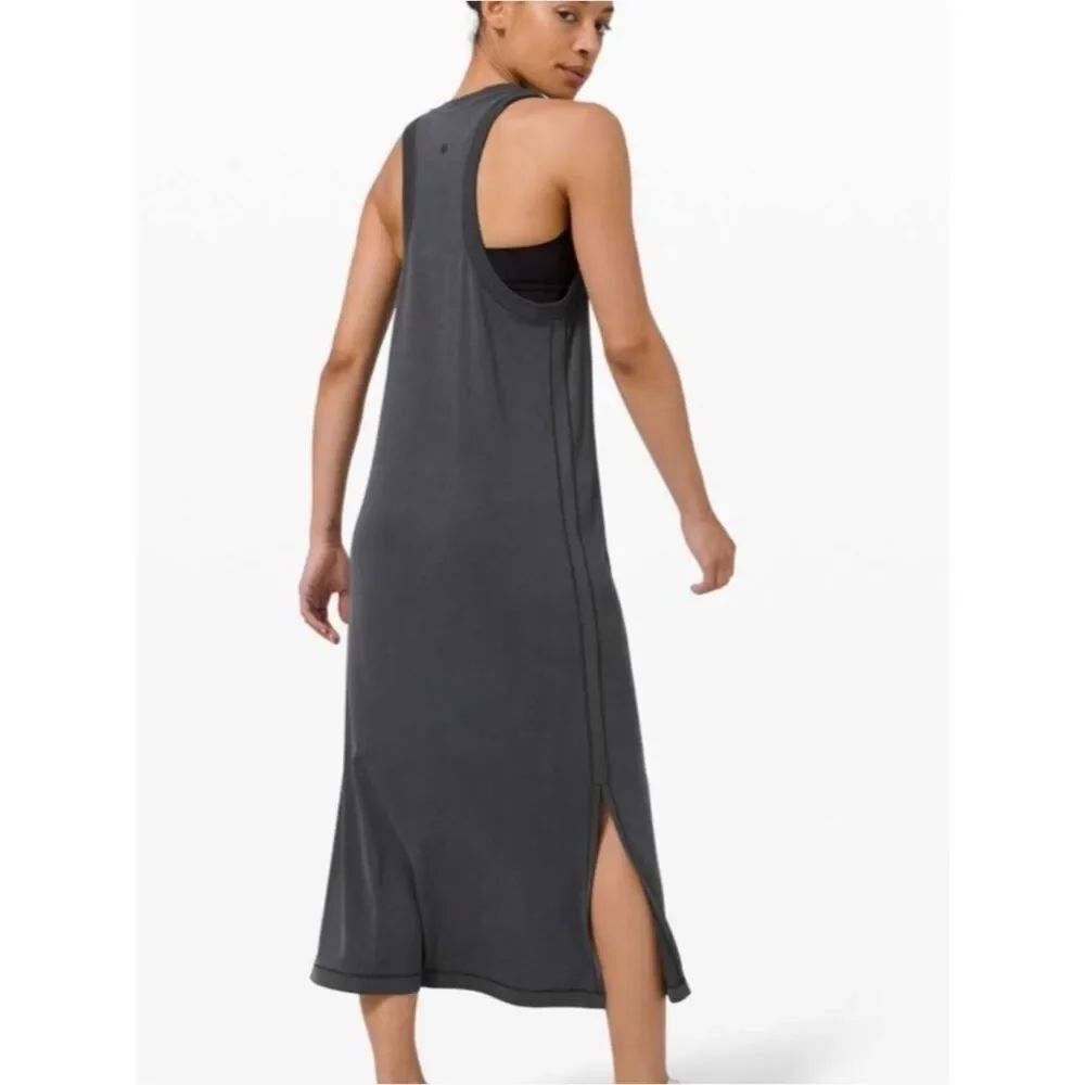 Lululemon Ease of it All dress in graphite grey